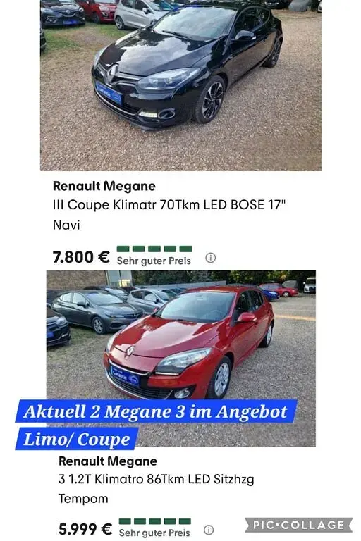 Gebraucht Renault Mégane III 116 PS (85 kW) 2013 Rot Limousine