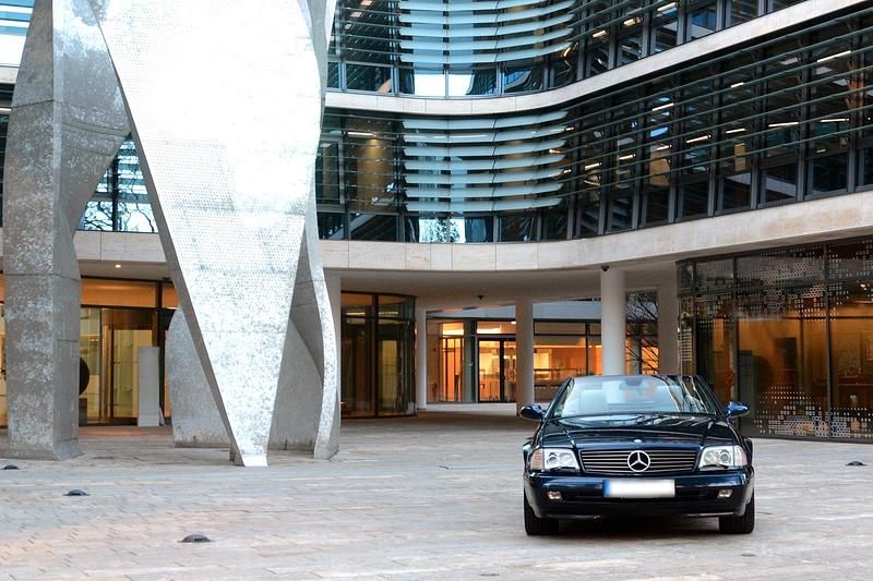 Gebraucht Mercedes SL320 2001 Blau Cabrio