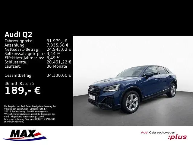 Używany Audi Q2 S-Line 150 KM (110 kW) 2025 Niebieski SUV