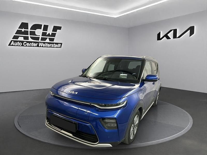 Blau Gebraucht 2021 Kia Soul EV Spirit SUV | 21.869 € (Superpreis) - Bild 1/4