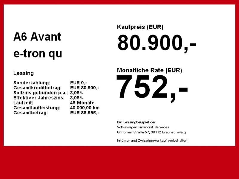 Gebraucht Audi A6 e-tron S-Line 314 kW (428 PS) 2025 Schwarz Kombi