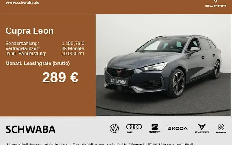Gebraucht Cupra Leon VZ 245 PS (180 kW) 2023 Magnetic grau metallic Kombi