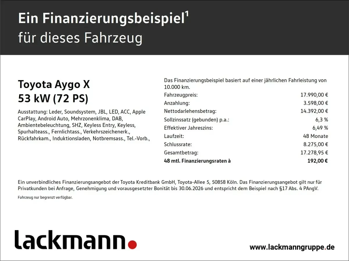 Gebraucht Toyota Aygo X X-plore 72 PS (52 kW) 2024 Gruen SUV