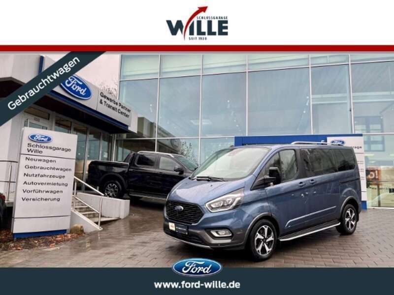 Chromablau metallic Gebraucht 2022 Ford Tourneo Custom Active Van / Kleinbus | 46.990 € - Bild 1/4