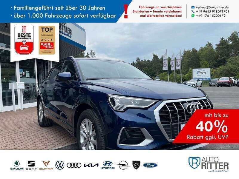 Navarrablau metallic/blau Gebraucht 2024 Audi Q3 Advanced SUV | 37.790 € (Fairer Preis) - Bild 1/4