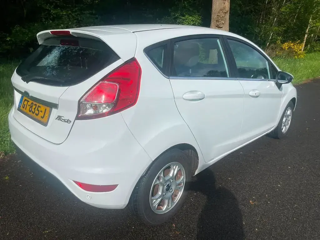 Gebraucht Ford Fiesta Titanium 95 PS (69 kW) 2015 Weiß Kleinwagen