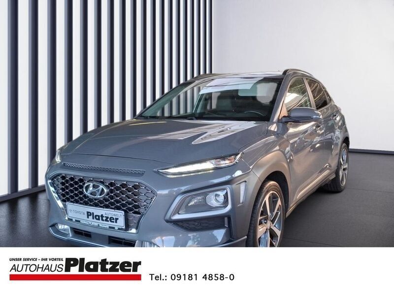 Grau Gebraucht 2019 Hyundai Kona Premium SUV | 17.980 € (Etwas zu teuer) - Bild 1/4