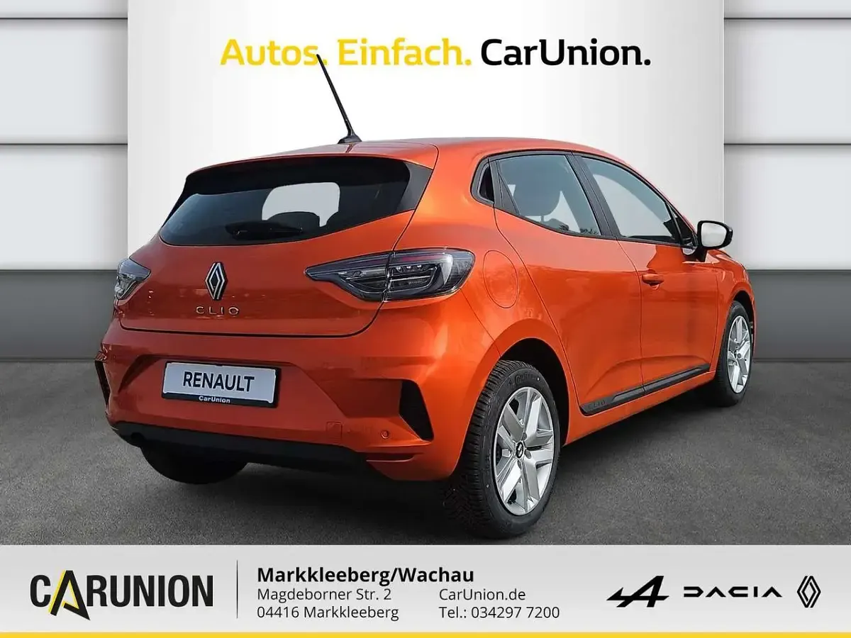 Neu Renault Clio V Evolution 91 PS (66 kW) 2025 Valenciaorange metallic Limousine