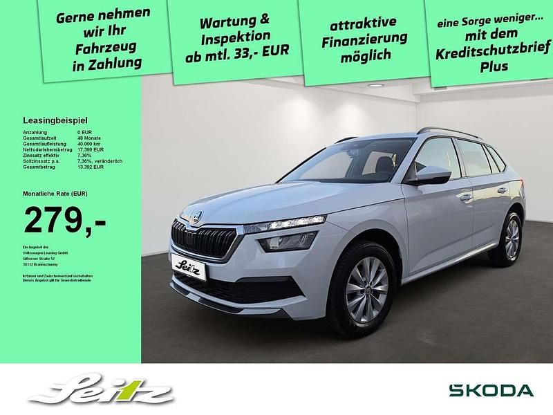 Weiß Gebraucht 2021 Skoda Kamiq Ambition SUV | 17.199 € (Guter Preis) - Bild 1/3