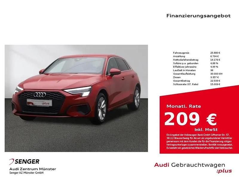 Rot Gebraucht 2021 Audi A3 | 25.880 € (Fairer Preis) - Bild 1/1