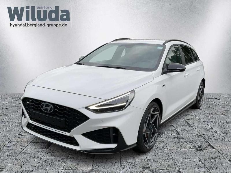 Atlas white weiß Gebraucht 2024 Hyundai i30 N Line Kombi | 26.640 € (Fairer Preis) - Bild 1/4