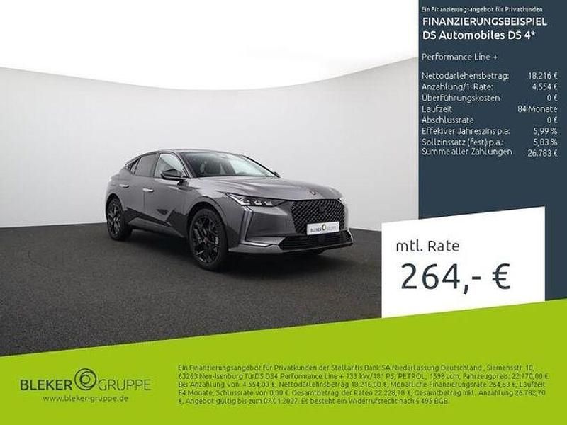 Grau/typ aussenverkleidung met Gebraucht 2023 DS Automobiles DS4 Performance Line Plus Limousine | 22.770 € (Guter Preis) - Bild 1/3