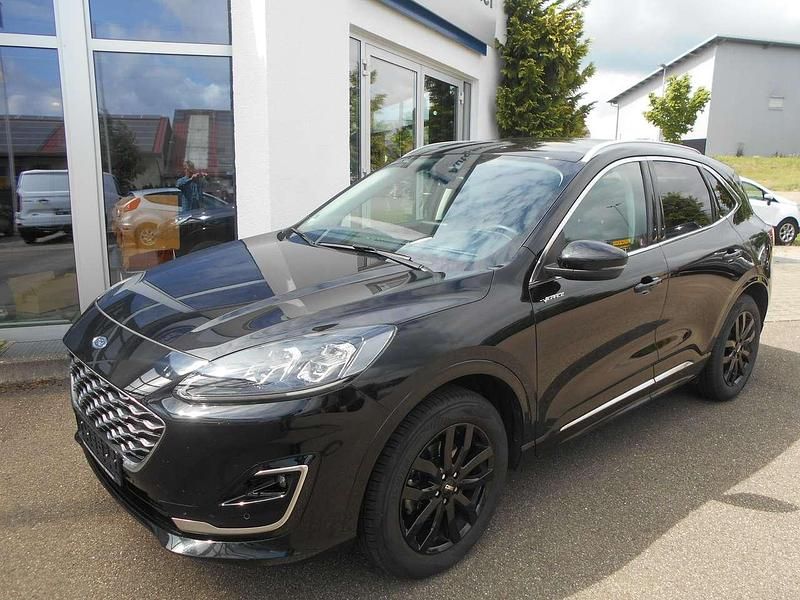 Obsidianschwarz metallic Gebraucht 2021 Ford Kuga Vignale SUV | 28.980 € (Fairer Preis) - Bild 1/4