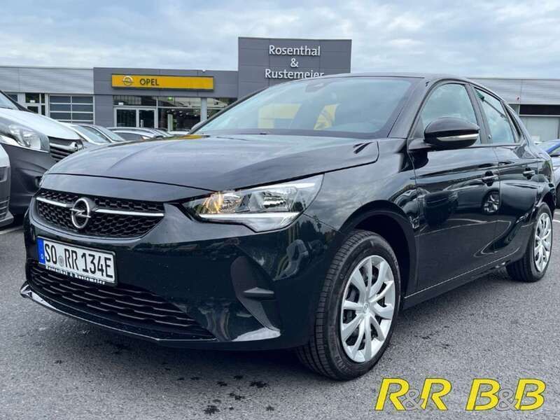 Gebraucht Opel Corsa-e Edition 100 kW (136 PS) 2023 Diamant schwarz/karbon schwarz Kleinwagen