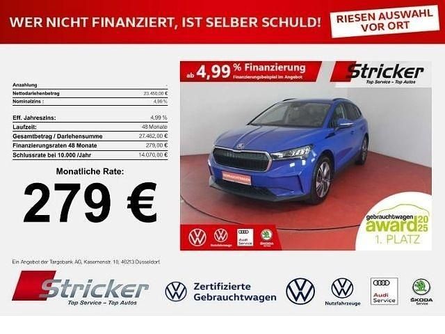 Energyblau Gebraucht 2023 Skoda Enyaq iV Loft SUV | 23.449 € (Guter Preis) - Bild 1/4