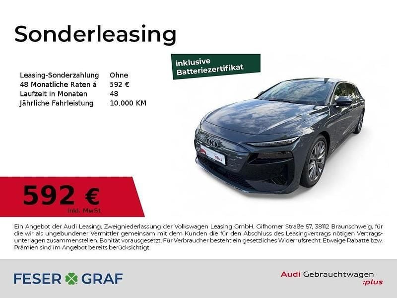 Magnetgrau Gebraucht 2025 Audi A6 e-tron Performance Kombi | 69.990 € (Superpreis) - Bild 1/4