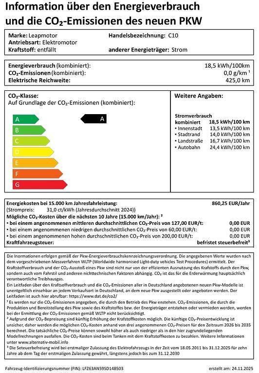 Weiß Neu 2025 Leapmotor C10 SUV | 41.200 € (Teuer) - Bild 1/1