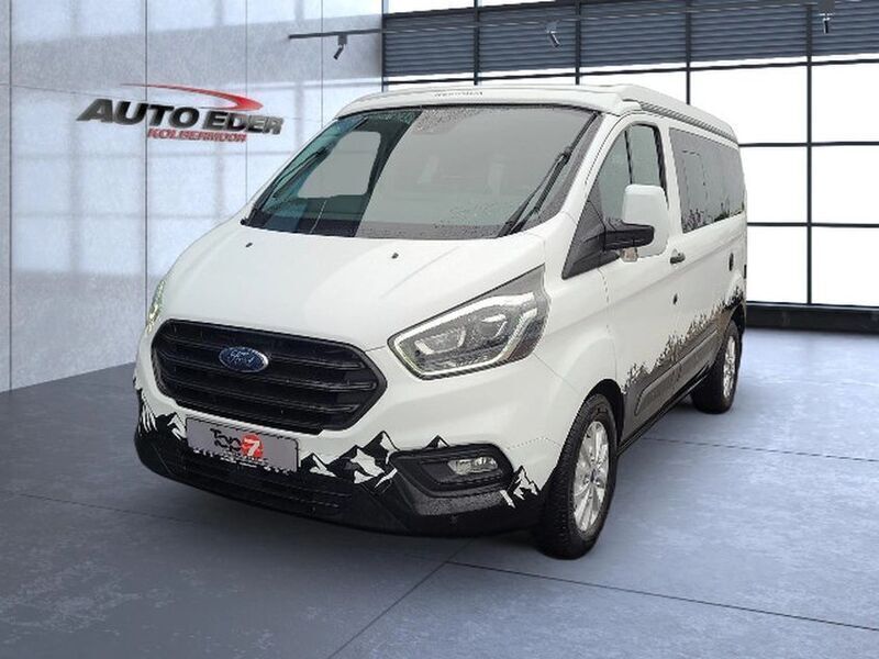 Weiss Gebraucht 2020 Ford Transit Custom Nugget Van | 46.549 € (Etwas zu teuer) - Bild 1/4
