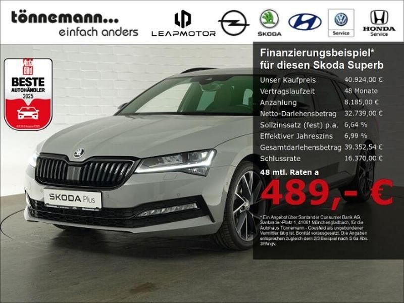 Grau Gebraucht 2024 Skoda Superb SportLine Kombi | 40.924 € (Teuer) - Bild 1/3