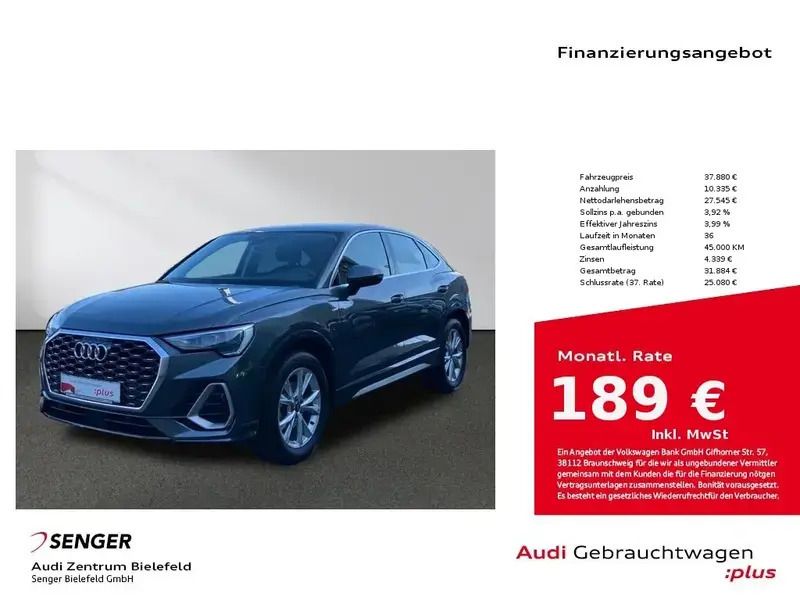 Grau Gebraucht 2024 Audi Q3 Sportback S-Line SUV | 37.880 € (Superpreis) - Bild 1/1