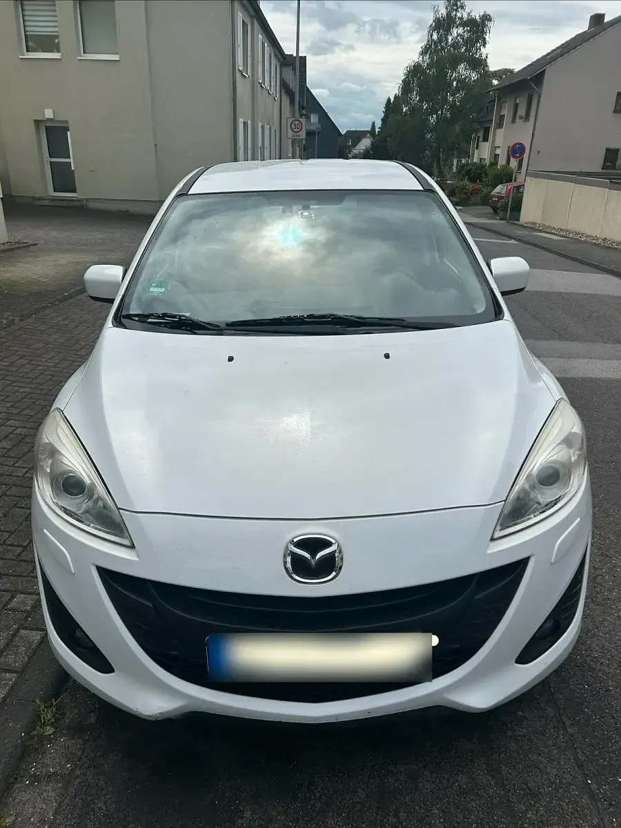 Gebraucht Mazda 5 116 PS (85 kW) 2012 Weiß Van / Kleinbus