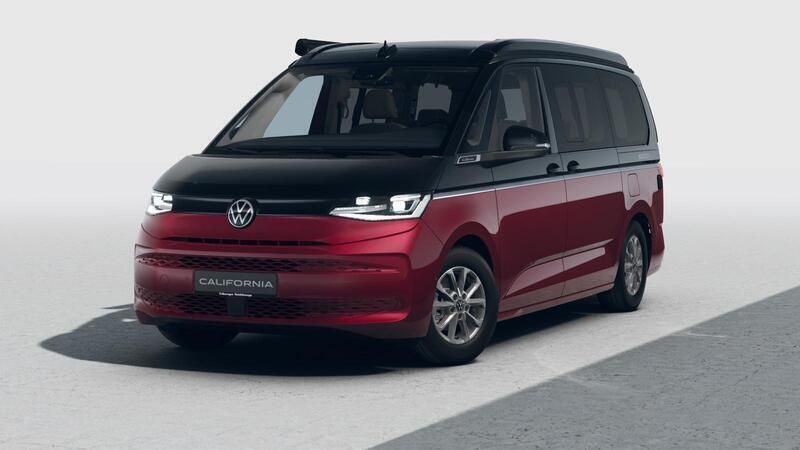 Gebraucht VW T7 Highline 150 PS (110 kW) 2024 Deepblack perleffekt/fortanarot metallic Van
