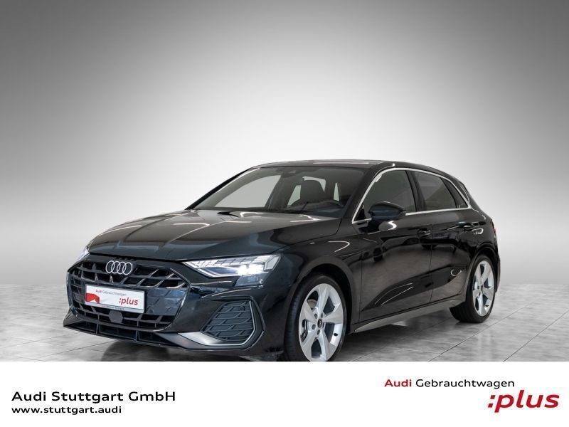 Schwarz Gebraucht 2024 Audi A3 Sportback S-Line Kleinwagen | 36.430 € (Guter Preis) - Bild 1/4