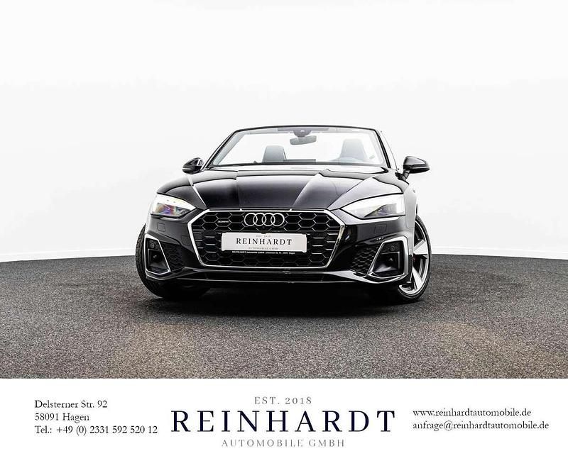 Mythosschwarz metallic Gebraucht 2021 Audi A5 Cabriolet S-Line Cabrio | 37.940 € (Etwas zu teuer) - Bild 1/1