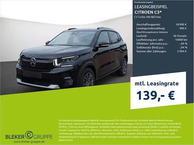 Schwarz Neu 2025 Citroën C3 Kleinwagen | 18.990 € (Fairer Preis) - Bild 1/3