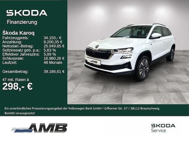 Gebraucht Skoda Karoq Lounge 150 PS (110 kW) 2025 Moonweiß perleffekt SUV