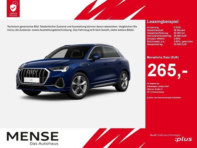 Navarrablau Gebraucht 2024 Audi Q3 S-Line SUV | 36.945 € (Superpreis) - Bild 1/4
