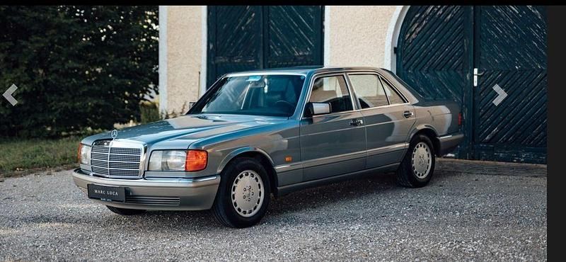 Blau Gebraucht 1987 Mercedes 420 SE Limousine | 23.500 € - Bild 1/4