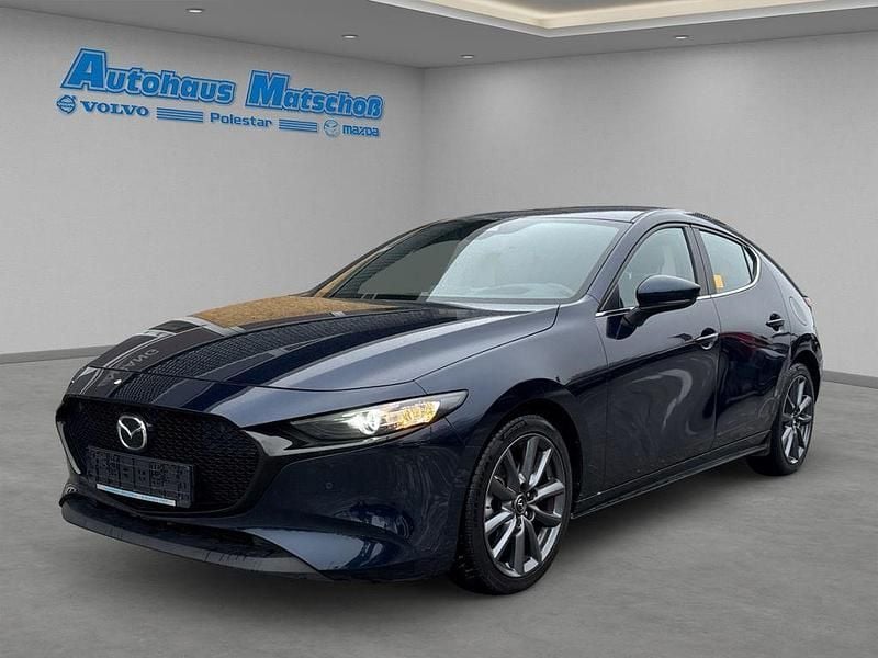 Blau Gebraucht 2021 Mazda 3 Selection Limousine | 19.950 € (Guter Preis) - Bild 1/4