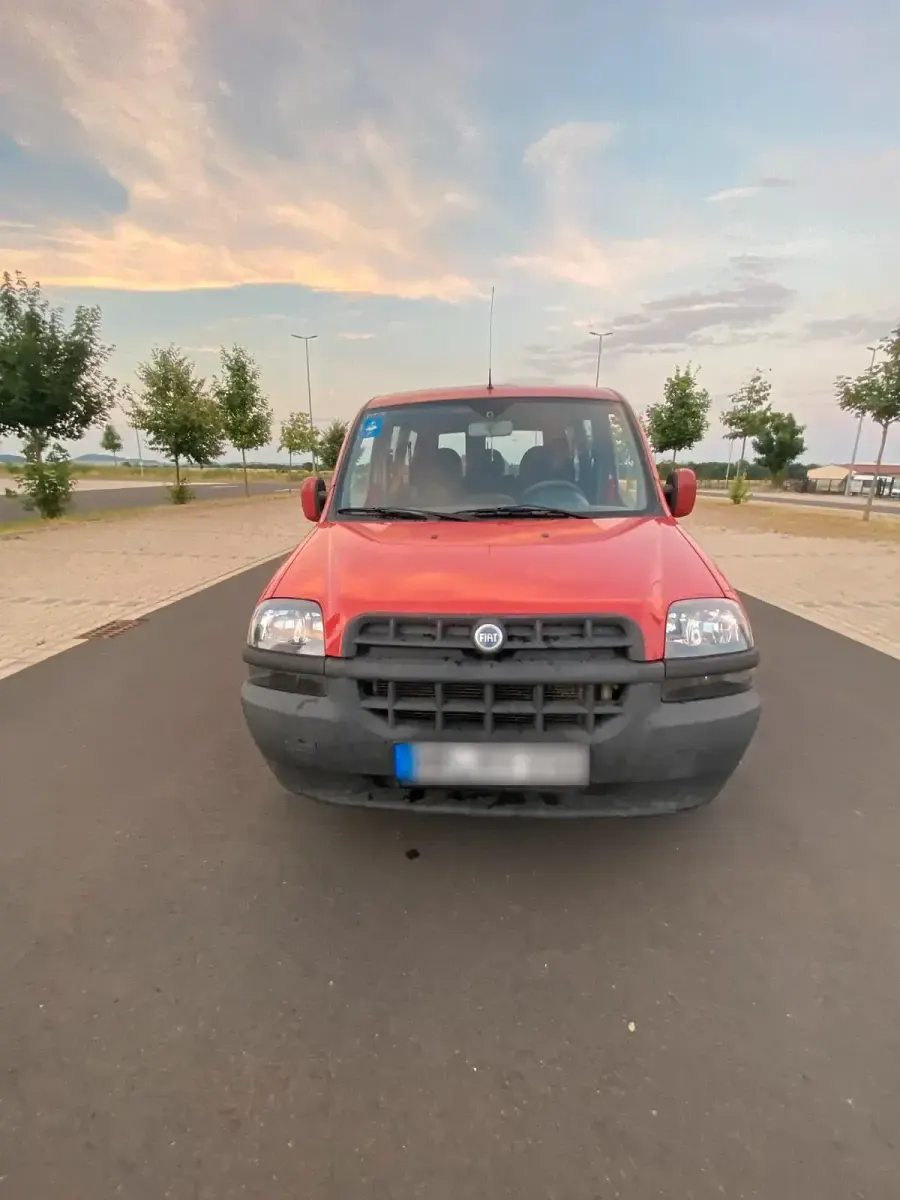 Gebraucht Fiat Doblò 101 PS (74 kW) 2003 Rot Van / Kleinbus