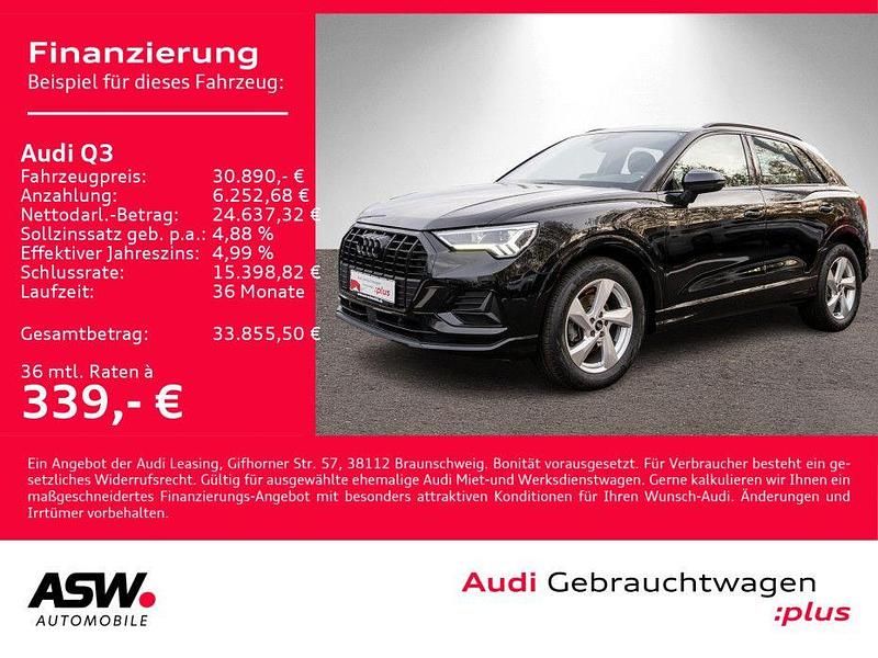 Mythosschwarz metallic Gebraucht 2022 Audi Q3 S-Line SUV | 30.890 € (Superpreis) - Bild 1/4
