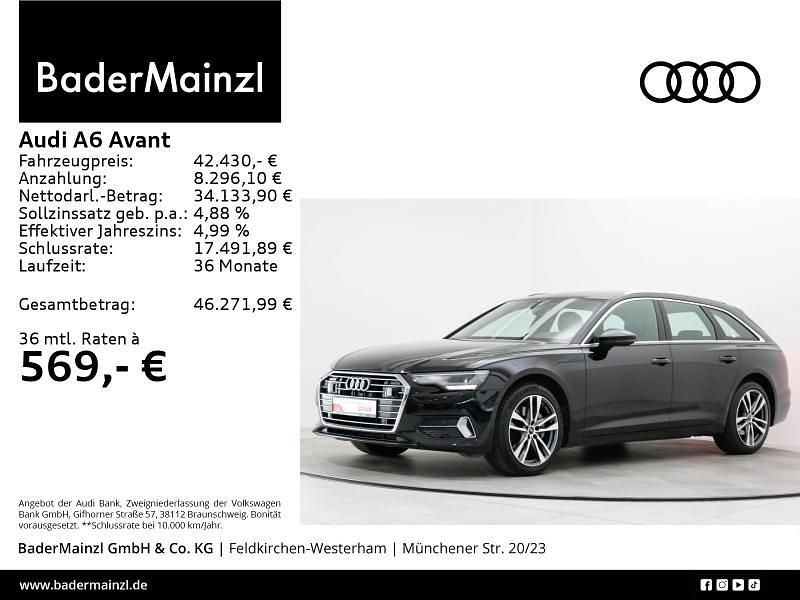 Schwarz Gebraucht 2021 Audi A6 Sport Kombi | 41.230 € (Fairer Preis) - Bild 1/3