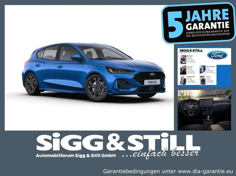 Desert island blue Neu 2025 Ford Focus ST-Line Limousine | 25.980 € (Superpreis) - Bild 1/4