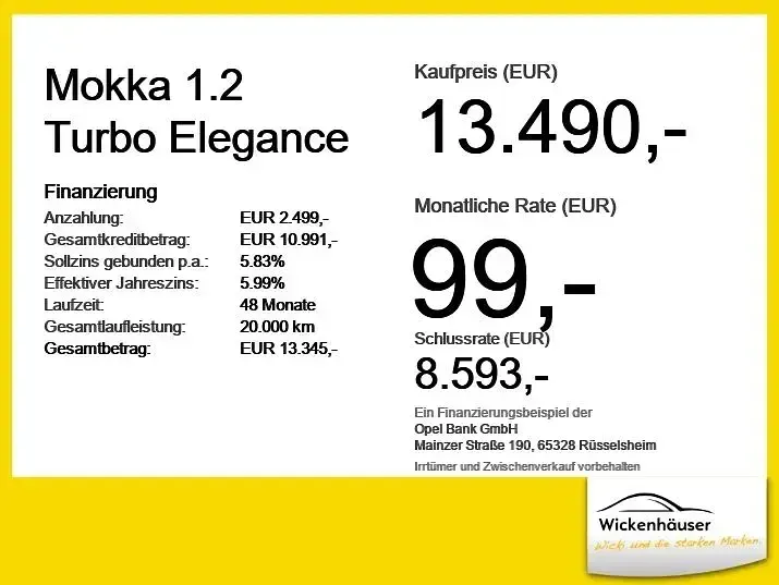 Gebraucht Opel Mokka Elegance 131 PS (96 kW) 2022 Jade weiss/arktis weiss (metallic) SUV
