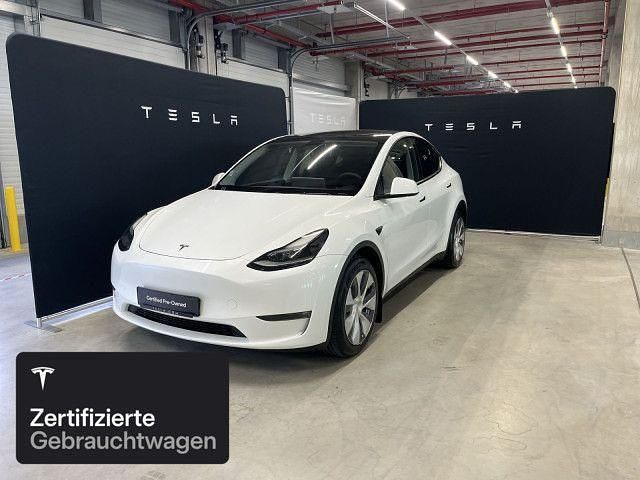 Pearl white multicoat Gebraucht 2023 Tesla Model Y Long Range AWD SUV | 38.600 € (Fairer Preis) - Bild 1/4