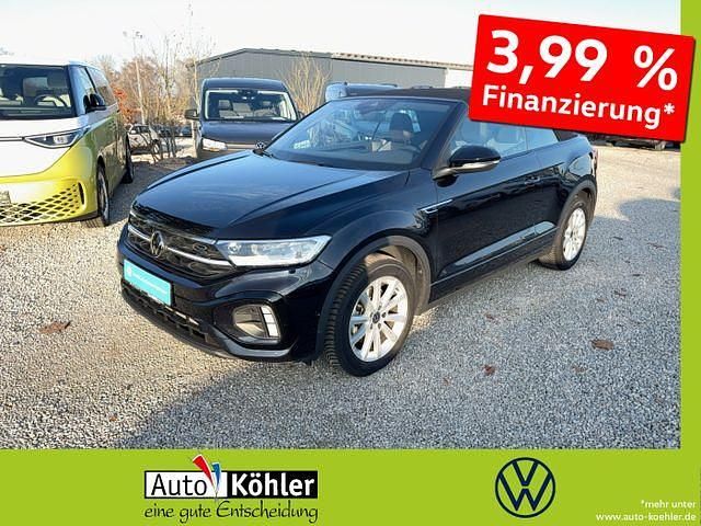 Schwarz Gebraucht 2025 VW T-Roc Cabriolet R-line Cabrio | 30.760 € (Superpreis) - Bild 1/3