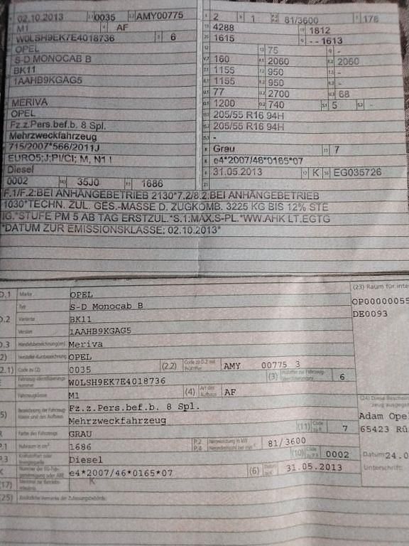 Gebraucht Opel Meriva Edition 110 PS (80 kW) 2013 Silber Van / Kleinbus