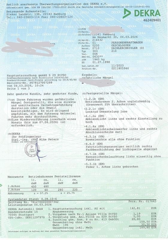 Gebraucht Mercedes E200 1998 Blau Limousine