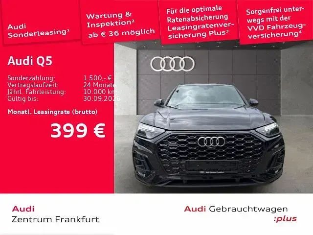 Gebraucht Audi Q5 Sportback S-Line 286 PS (210 kW) 2022 Mythosschwarz metallic SUV