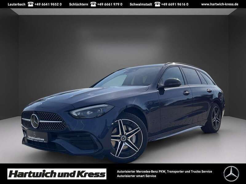 Lack sodalithblau Gebraucht 2023 Mercedes C300e AMG line Kombi | 41.390 € (Guter Preis) - Bild 1/4