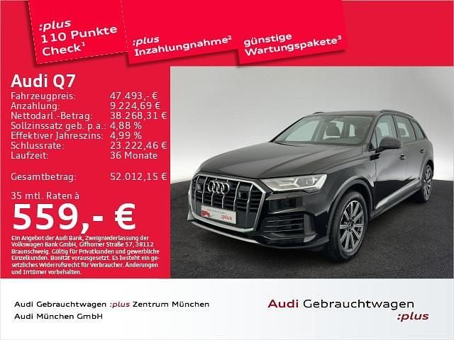 Schwarz Gebraucht 2021 Audi Q7 Design SUV | 47.493 € (Guter Preis) - Bild 1/2