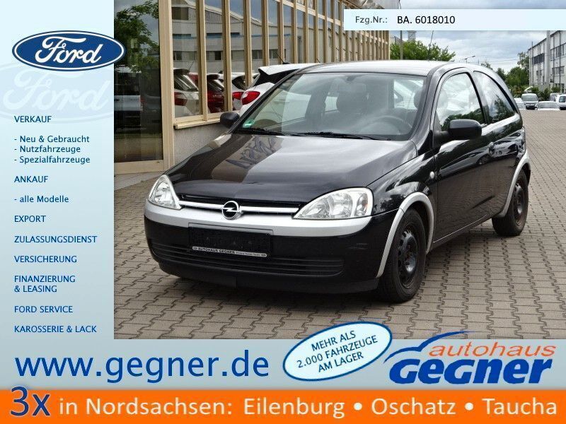 Schwarz Gebraucht 2003 Opel Corsa | 590 € (Superpreis) - Bild 1/4