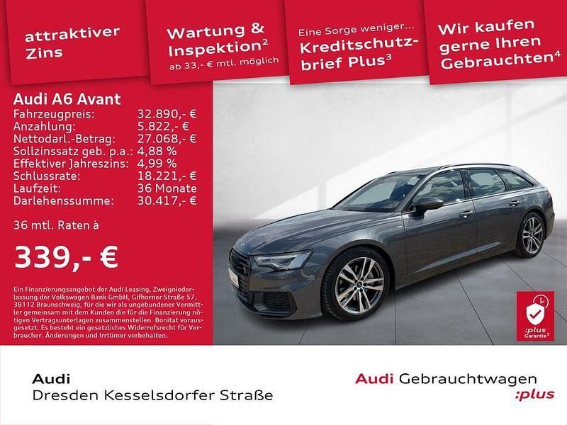 Daytonagrau perleffekt Gebraucht 2022 Audi A6 Ambiente Kombi | 32.890 € (Fairer Preis) - Bild 1/4