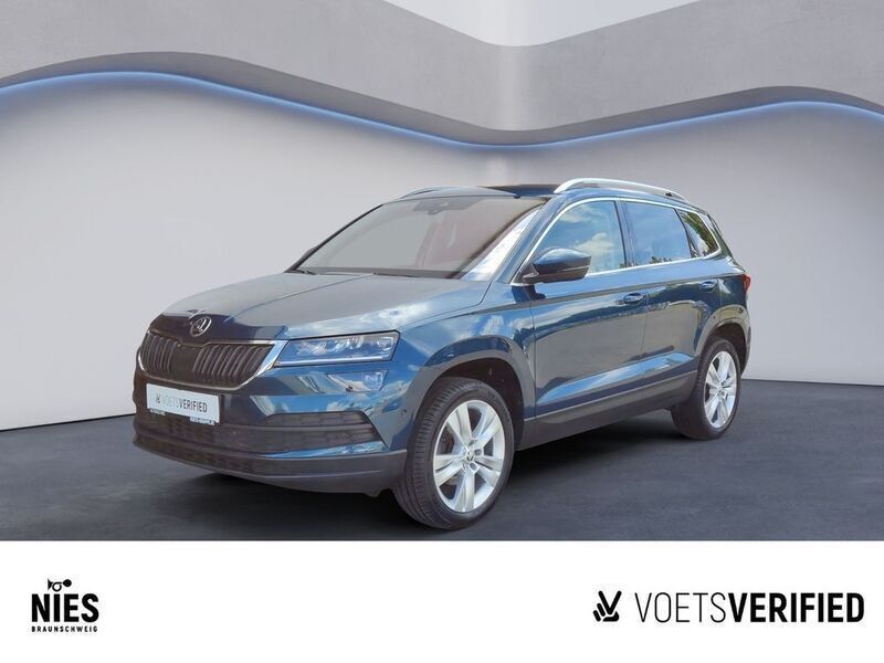 Blau Gebraucht 2021 Skoda Karoq Style SUV | 14.480 € - Bild 1/4