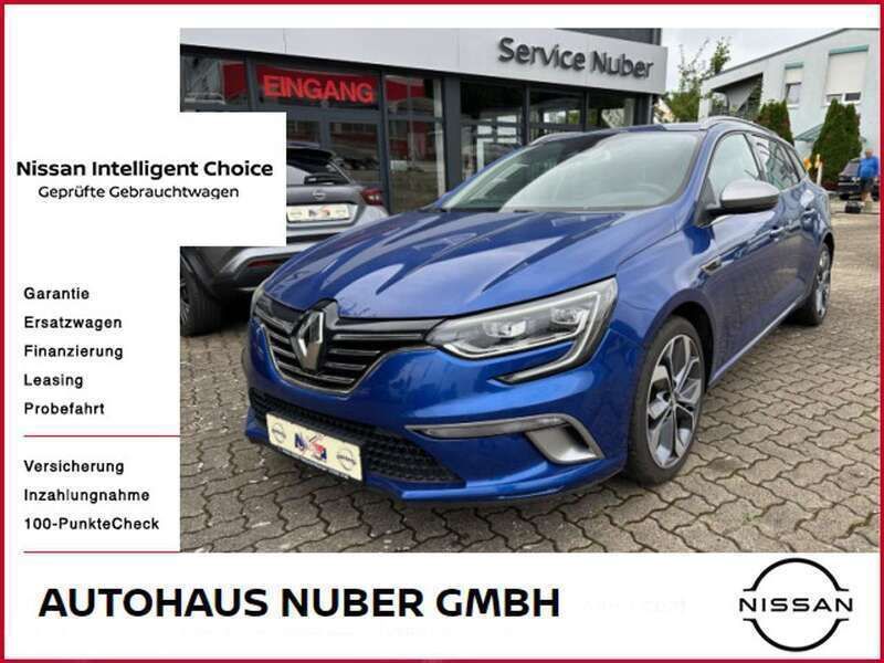 Stahlblaumetallic (metallic) Gebraucht 2017 Renault Mégane GrandTour GT-Line Kombi | 12.990 € (Etwas zu teuer) - Bild 1/4