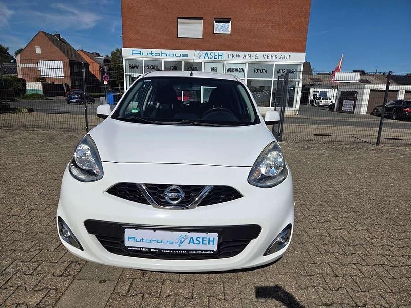 Gebraucht Nissan Micra Acenta 98 PS (72 kW) 2015 Weiß Kleinwagen